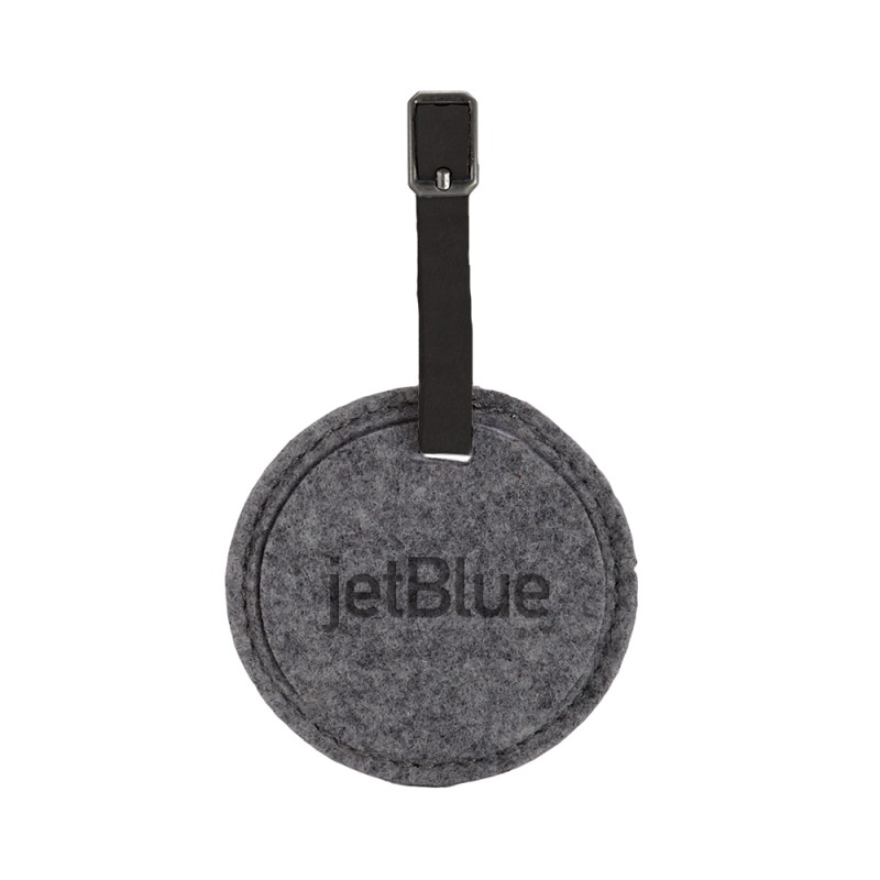 Juniper Felt Round Luggage Tag 1 Juniper Felt Round Luggage Tag 1