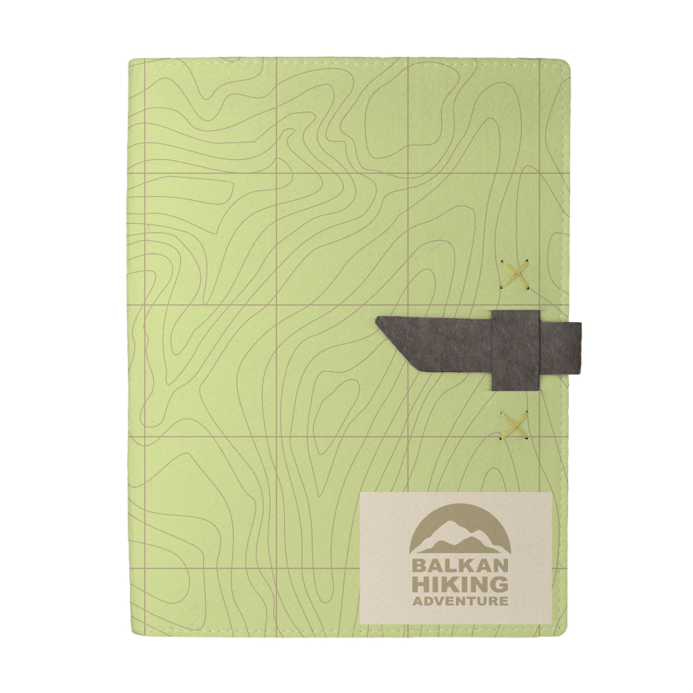 Hubbard Dye-Sublimated Felt Padfolio 1