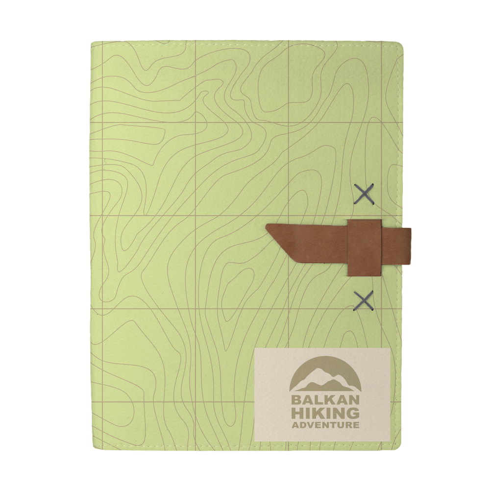 Hubbard Dye-Sublimated Felt Padfolio 1