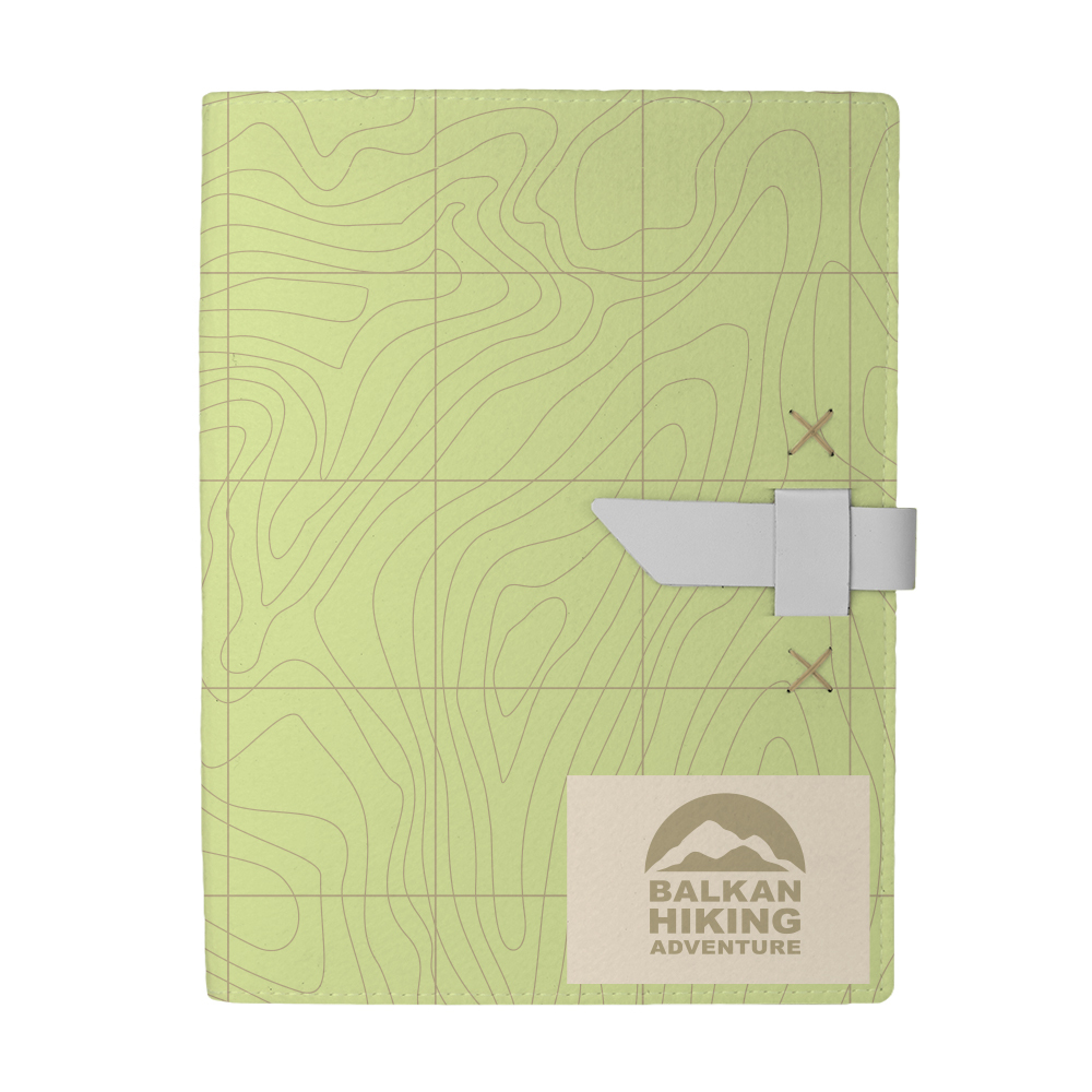 Hubbard Dye-Sublimated Felt Padfolio 1