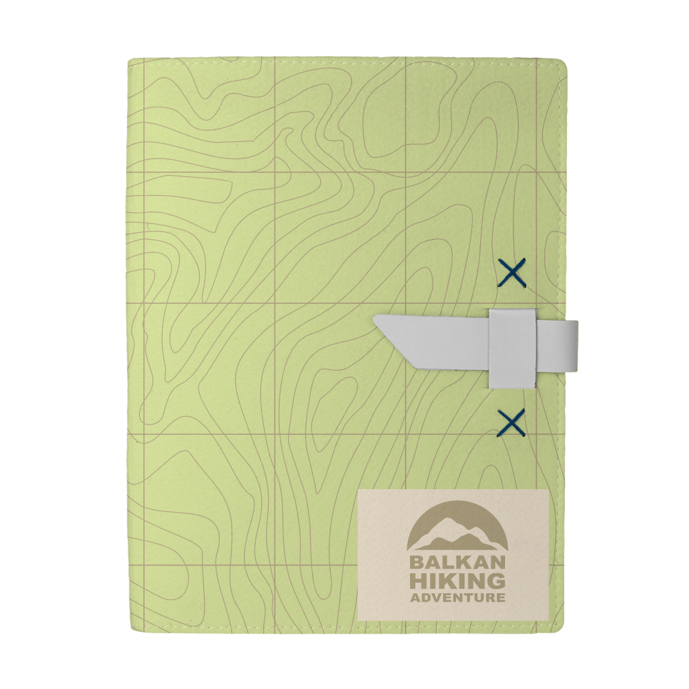 Hubbard Dye-Sublimated Felt Padfolio 1