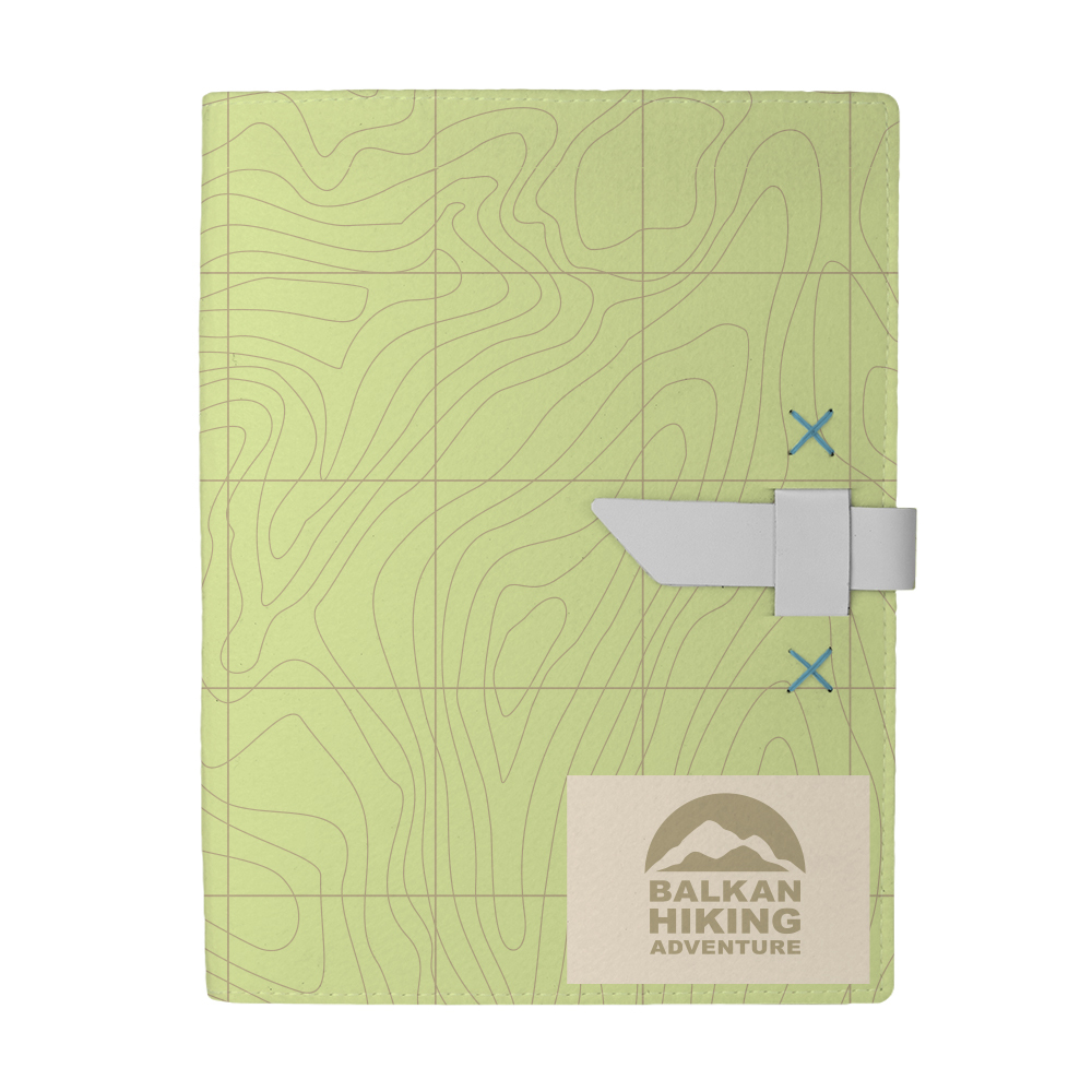Hubbard Dye-Sublimated Felt Padfolio 1