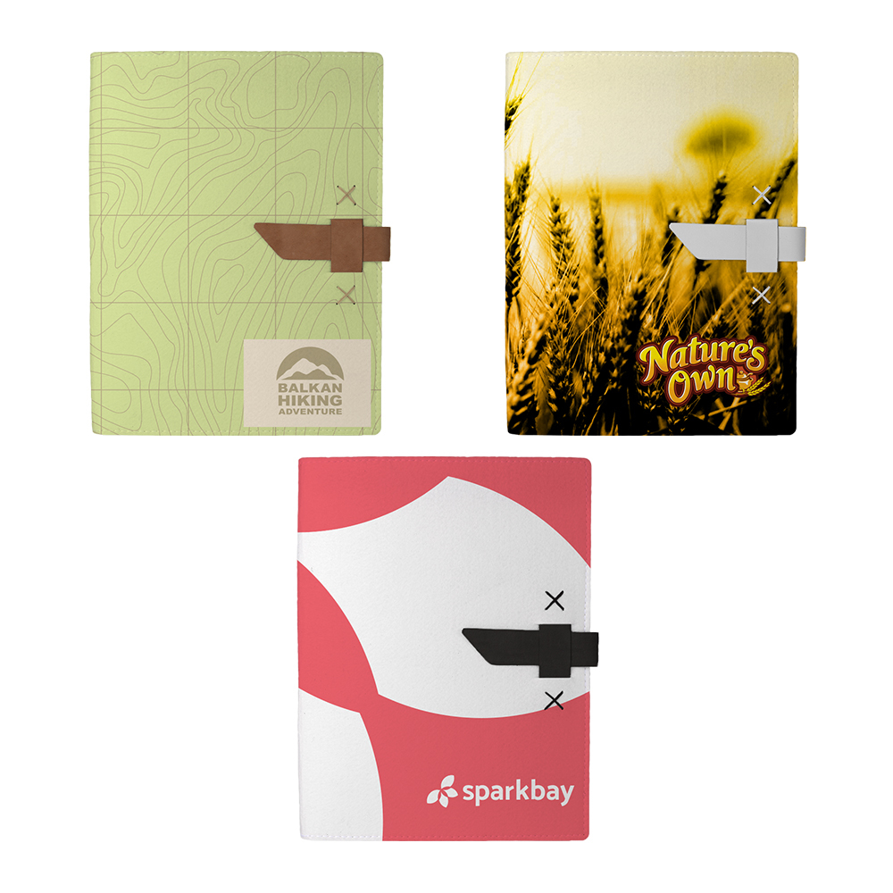 Hubbard Dye-Sublimated Felt Padfolio 1