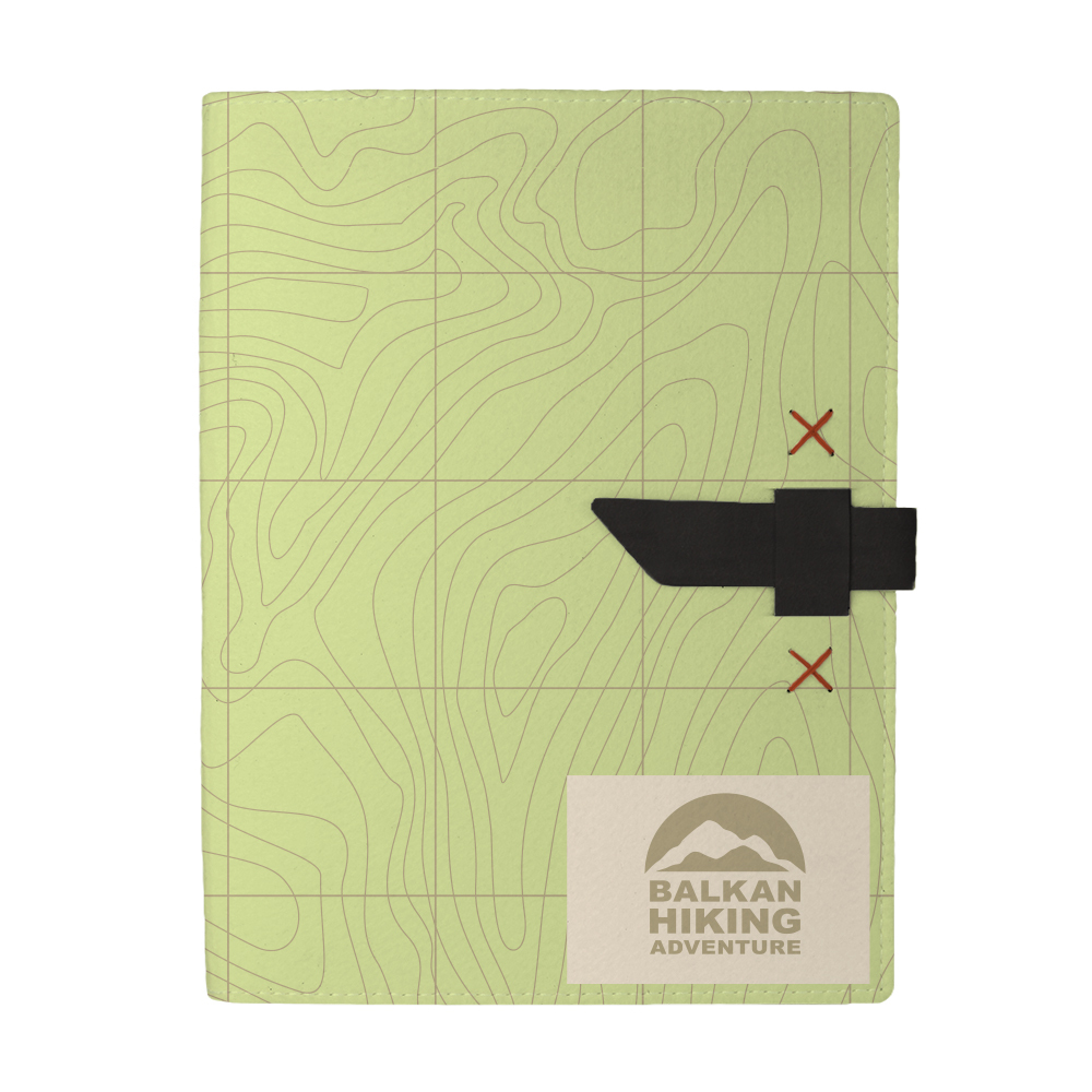 Hubbard Dye-Sublimated Felt Padfolio 1