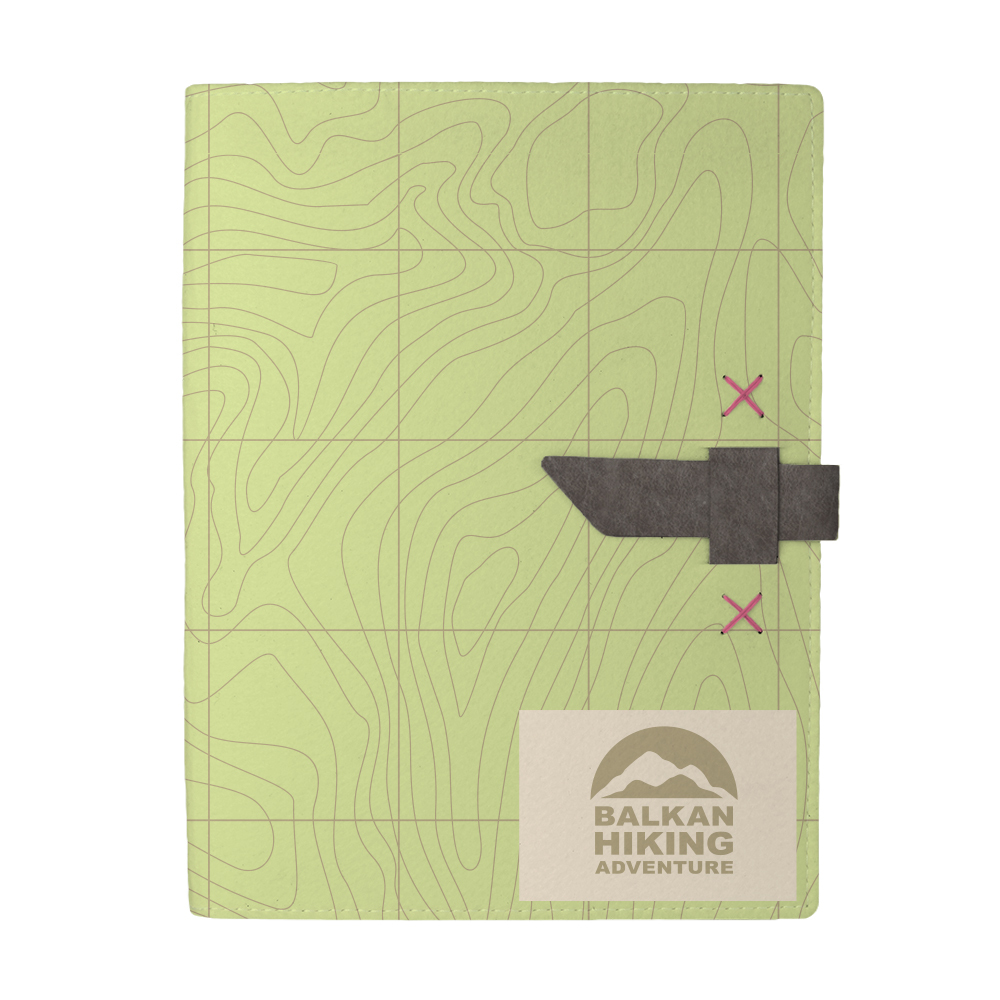 Hubbard Dye-Sublimated Felt Padfolio 1