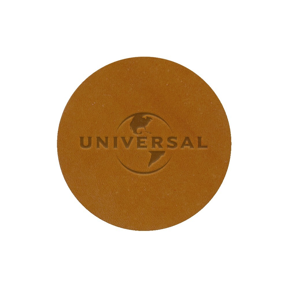 2 1/2" Leather Circle Patch 1
