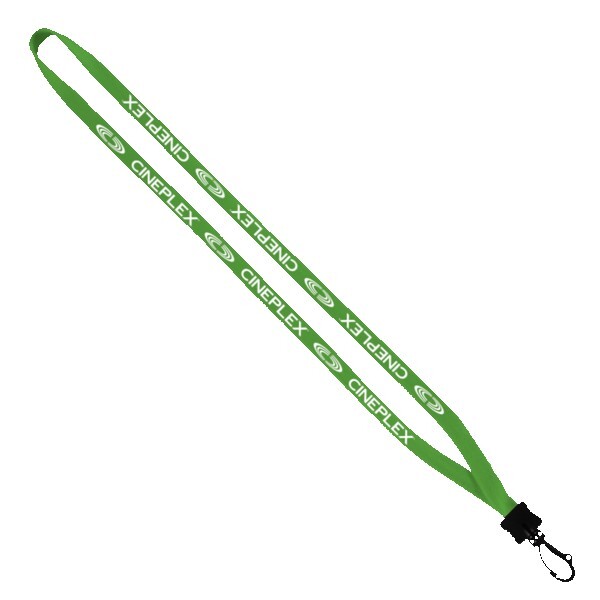1/2" Cotton Lanyard with Plastic Clamshell & Swivel Snap Hook 1