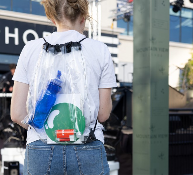 Phoenix Clear Drawstring Backpack 1