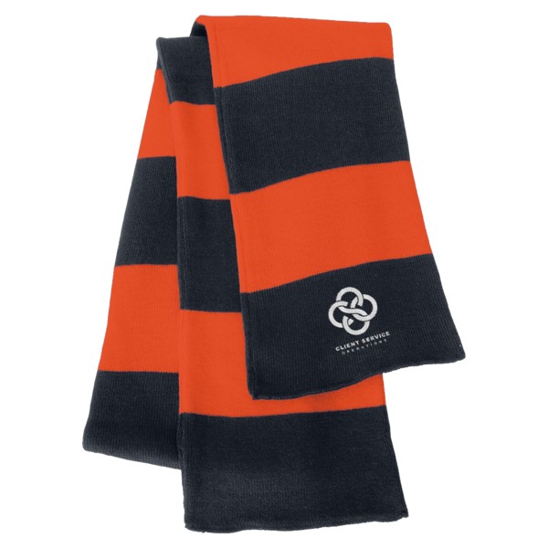 Sportsman SP02 Rugby Striped Knit Scarf 1