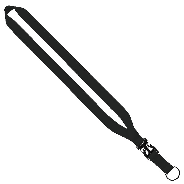 3/4" Multi-Color Polyester Lanyard with Slide Buckle Release & Split-Ring 1