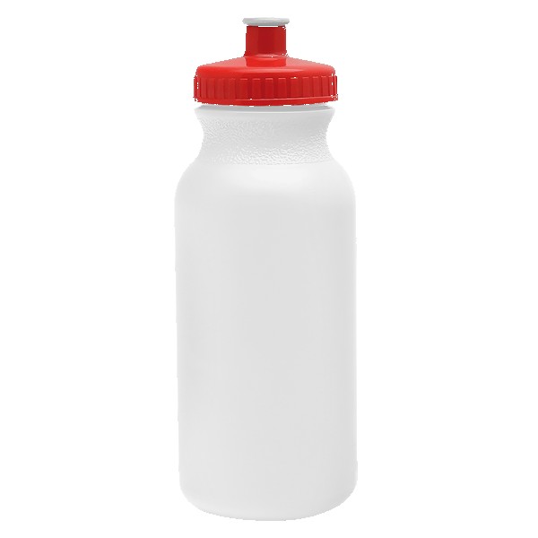 Circuit 20oz Bike Bottle - White w/Push-Pull Lid 1
