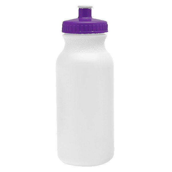 Circuit 20oz Bike Bottle - White w/Push-Pull Lid 1