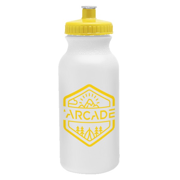 Circuit 20oz Bike Bottle - White w/Push-Pull Lid 1