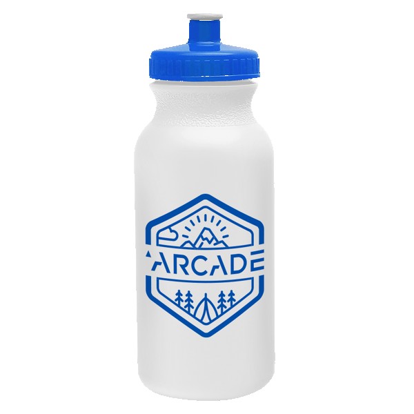 Circuit 20oz Bike Bottle - White w/Push-Pull Lid 1