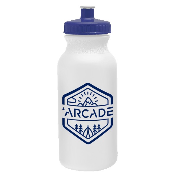 Circuit 20oz Bike Bottle - White w/Push-Pull Lid 1