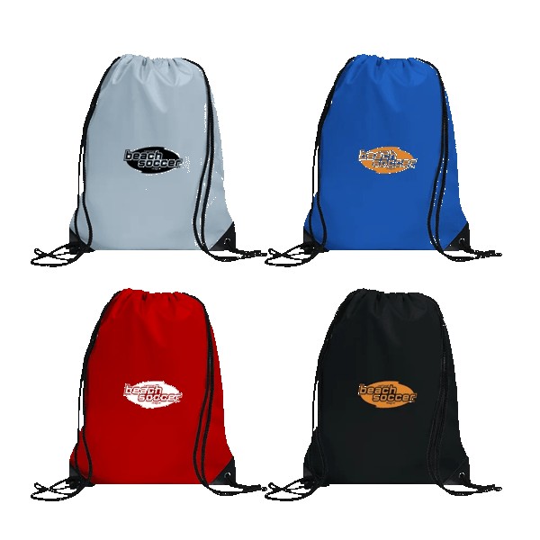 Centauri Recycled Black Trim Drawstring Bag 1