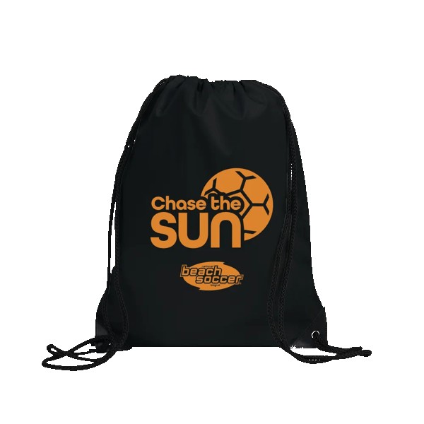Centauri Recycled Black Trim Drawstring Bag 1