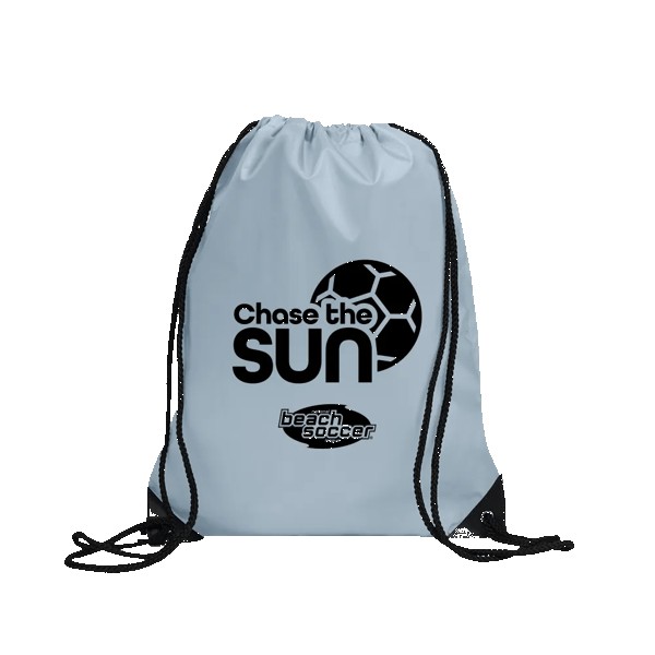 Centauri Recycled Black Trim Drawstring Bag 1