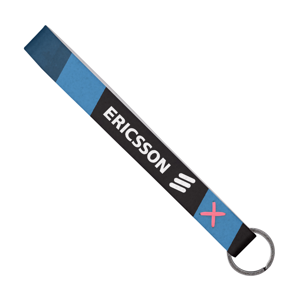 Strickland Dye-Sublimated Felt Wrist Keychain w/ Metal Split Ring 1