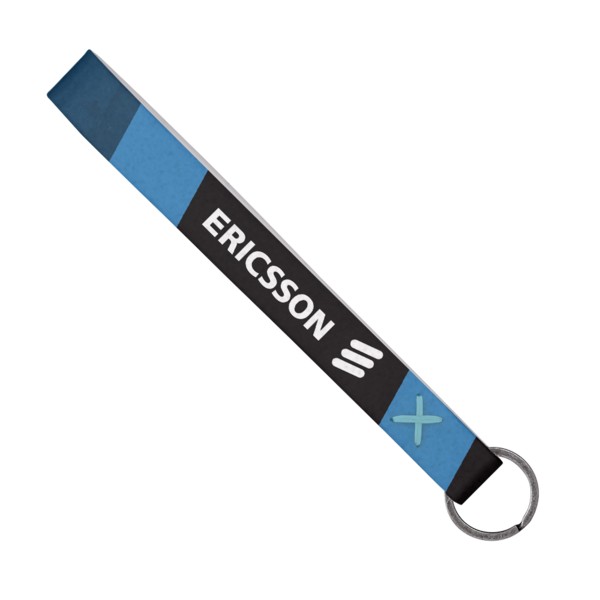Strickland Dye-Sublimated Felt Wrist Keychain w/ Metal Split Ring 1