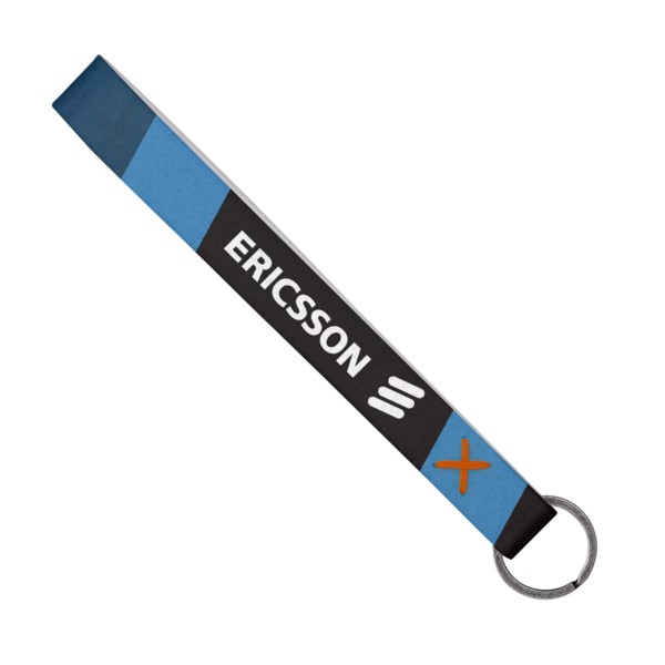 Strickland Dye-Sublimated Felt Wrist Keychain w/ Metal Split Ring 1