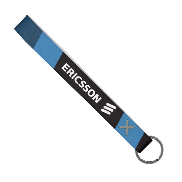 Strickland Dye-Sublimated Felt Wrist Keychain w/ Metal Split Ring 1