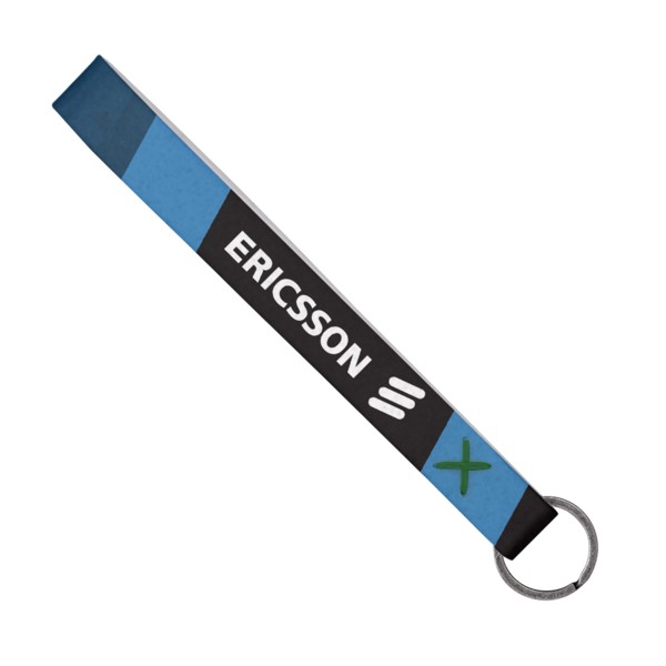 Strickland Dye-Sublimated Felt Wrist Keychain w/ Metal Split Ring 1