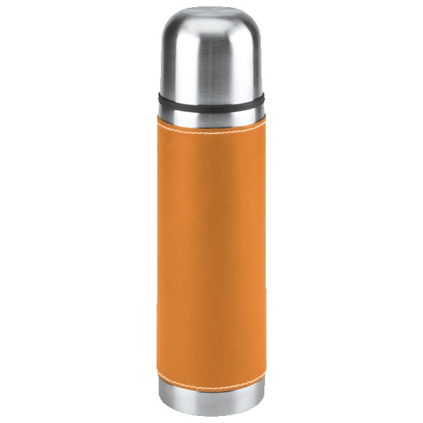 Leatherette Vacuum Bottle - 16 Oz. 1