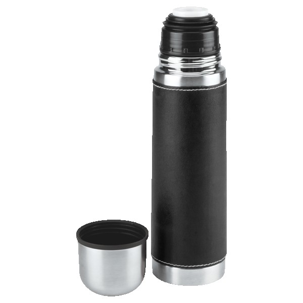 Leatherette Vacuum Bottle - 16 Oz. 1