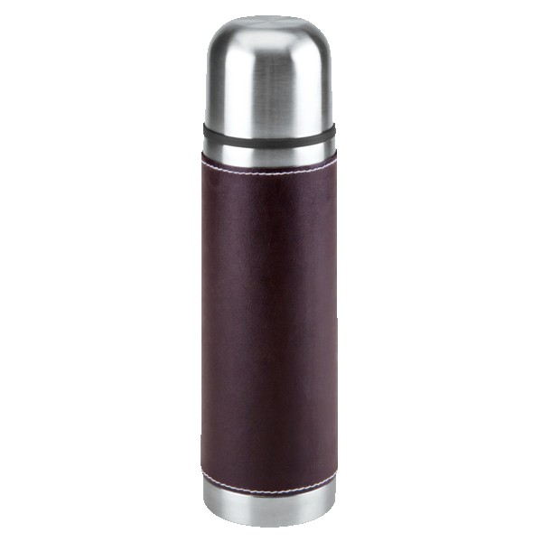Leatherette Vacuum Bottle - 16 Oz. 1