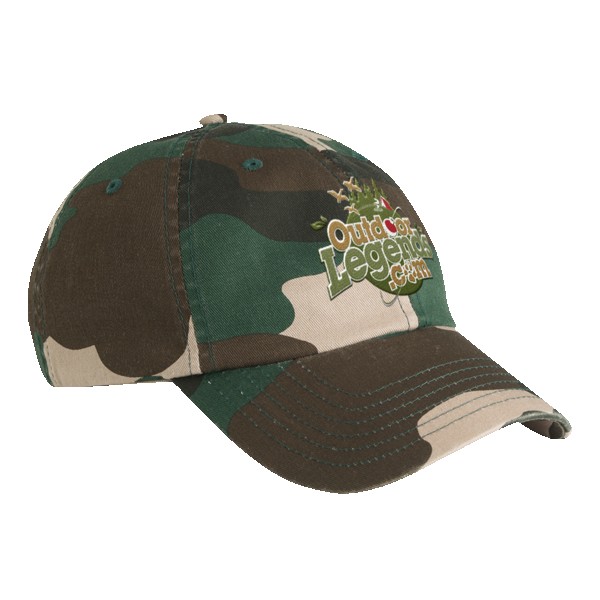 Valucap VC300A Camo Bio-Washed Unstructured Cap 1