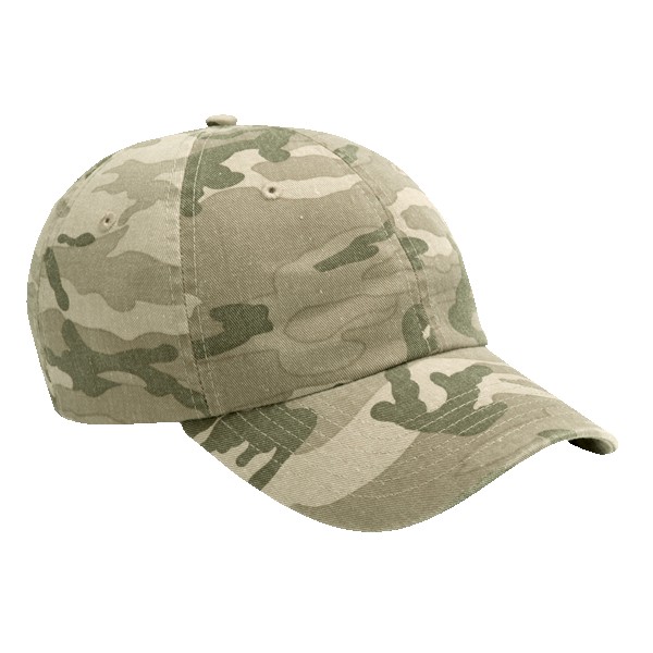 Valucap VC300A Camo Bio-Washed Unstructured Cap 1