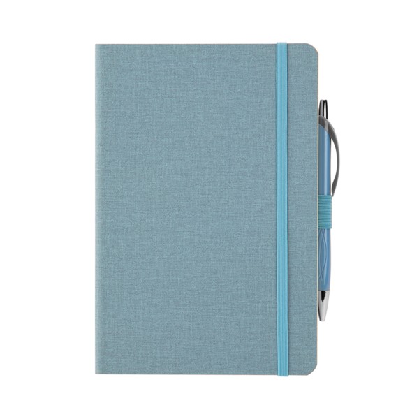 Crosshatch PU Notebook With Pen 1
