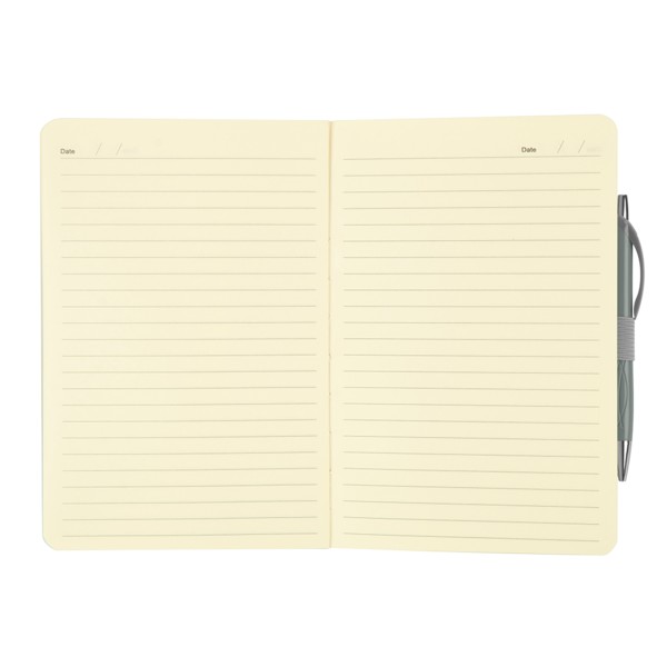 Crosshatch PU Notebook With Pen 1