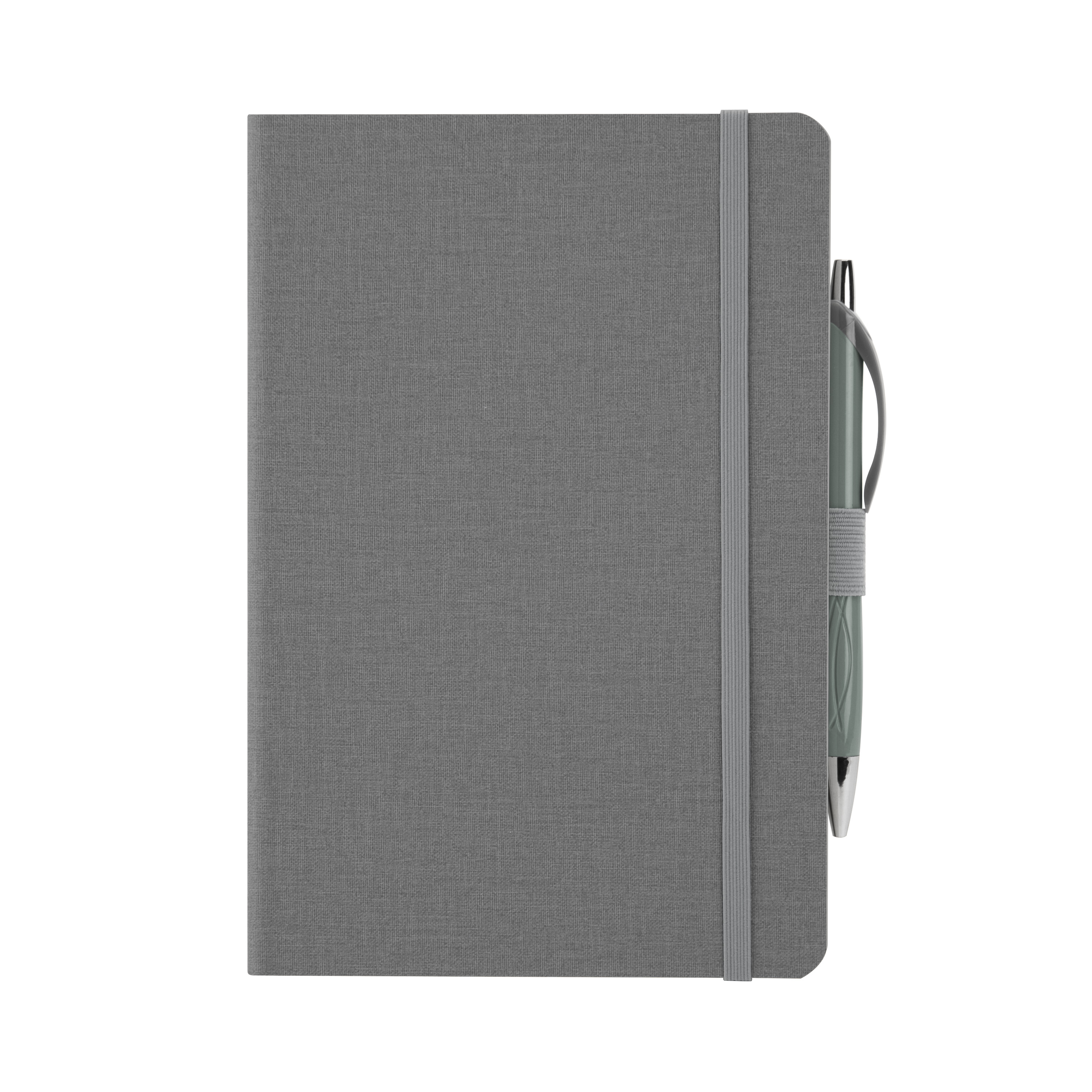 Crosshatch PU Notebook With Pen 1