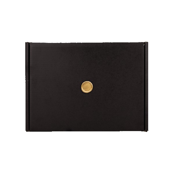 Black Gift Box with Wax Stamp Decoration 1