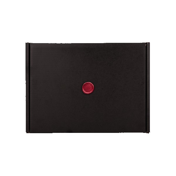 Black Gift Box with Wax Stamp Decoration 1