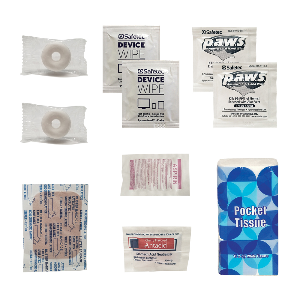 Tradeshow Safety & First Aid Kit in a Resealable Plastic Bag 1