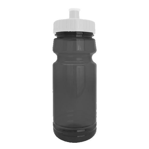 Cycle 24oz Recycled Transparent Bike Bottle w/Push-Pull Lid 1