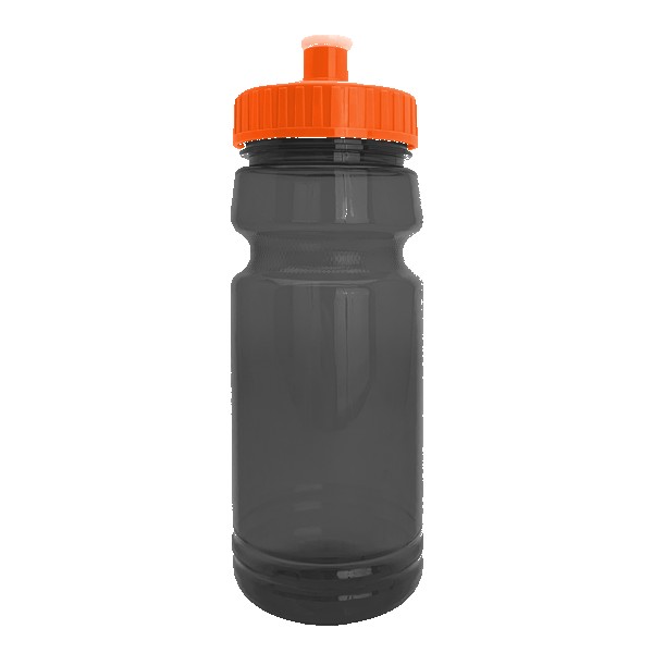 Cycle 24oz Recycled Transparent Bike Bottle w/Push-Pull Lid 1