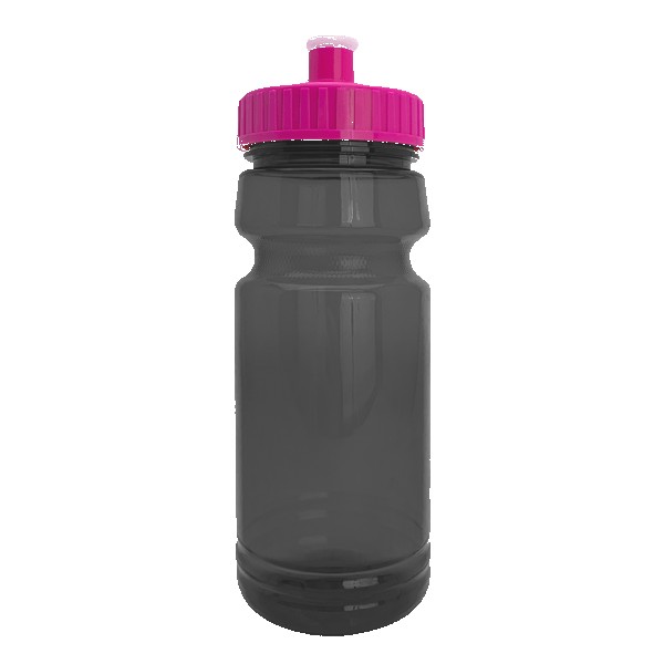 Cycle 24oz Recycled Transparent Bike Bottle w/Push-Pull Lid 1