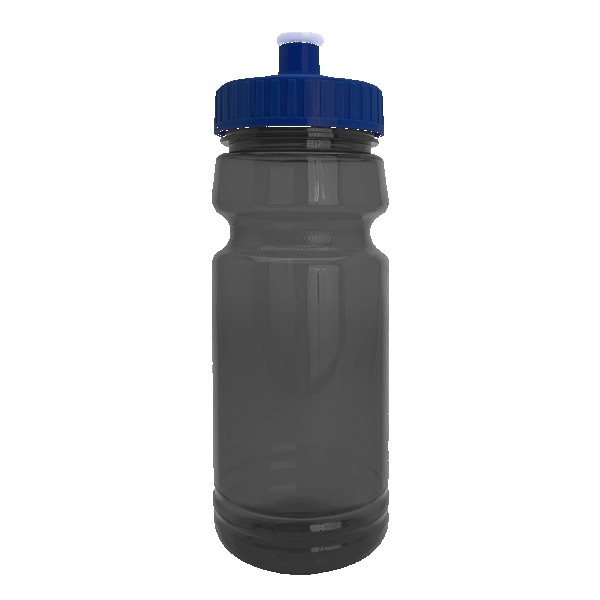 Cycle 24oz Recycled Transparent Bike Bottle w/Push-Pull Lid 1