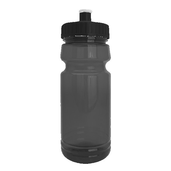 Cycle 24oz Recycled Transparent Bike Bottle w/Push-Pull Lid 1
