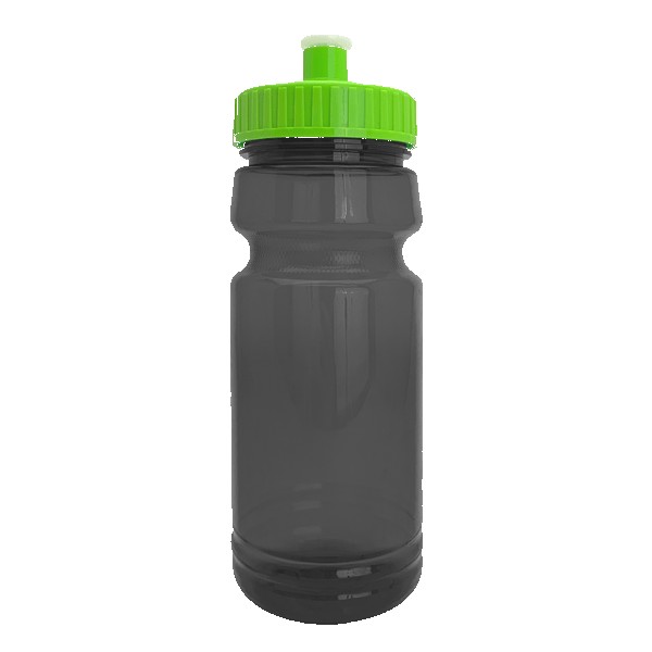 Cycle 24oz Recycled Transparent Bike Bottle w/Push-Pull Lid 1