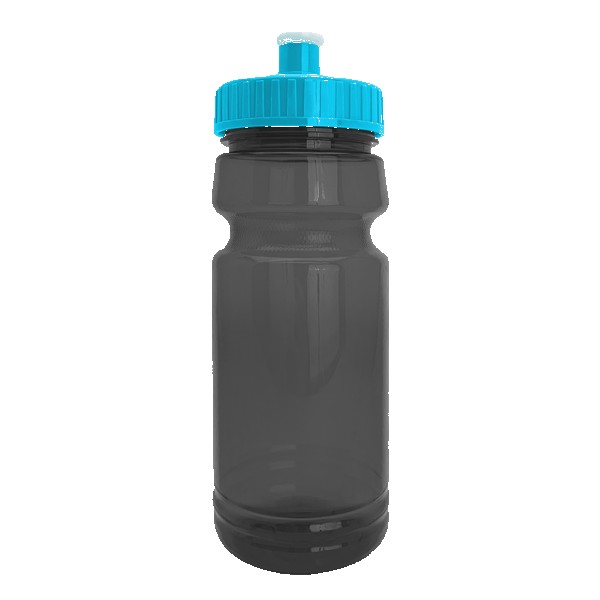 Cycle 24oz Recycled Transparent Bike Bottle w/Push-Pull Lid 1