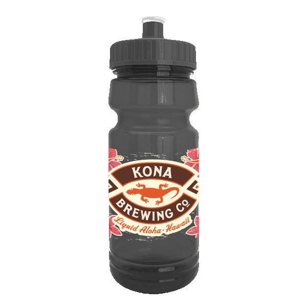 Cycle 24oz Recycled Transparent Bike Bottle w/Push-Pull Lid 1