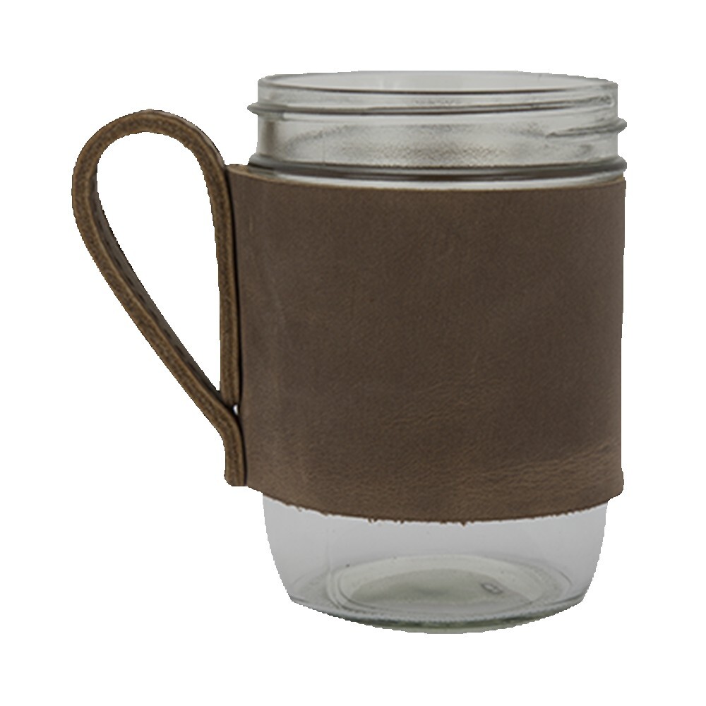Brewster 16 oz. Wide Mason Jar & Sleeve 1