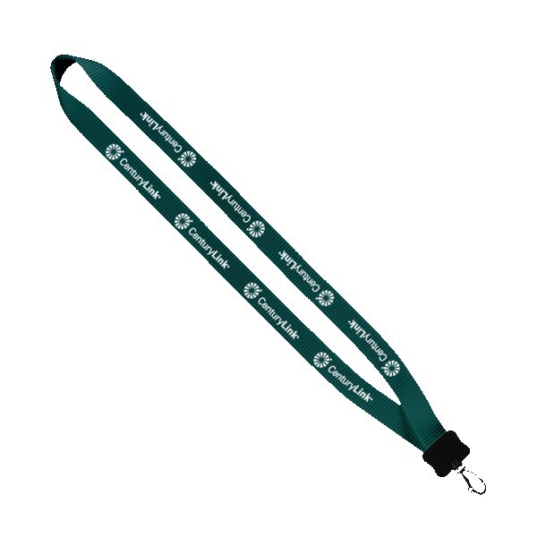 3/4" Smooth Nylon Lanyard with Plastic Clamshell & Swivel Snap Hook 1