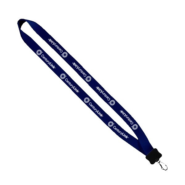 3/4" Smooth Nylon Lanyard with Plastic Clamshell & Swivel Snap Hook 1