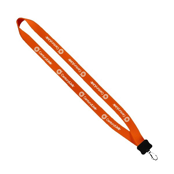 3/4" Smooth Nylon Lanyard with Plastic Clamshell & Swivel Snap Hook 1
